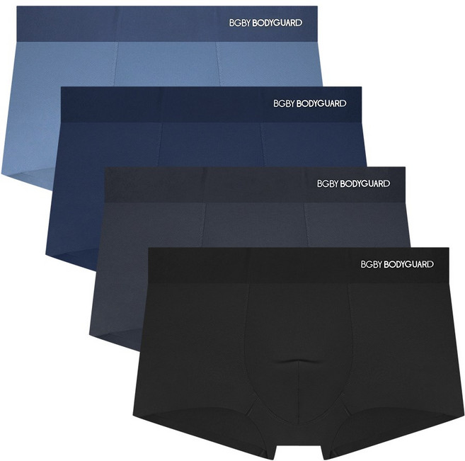 보디가드 남자 프리미엄 링클 드로즈 팬티 4종세트