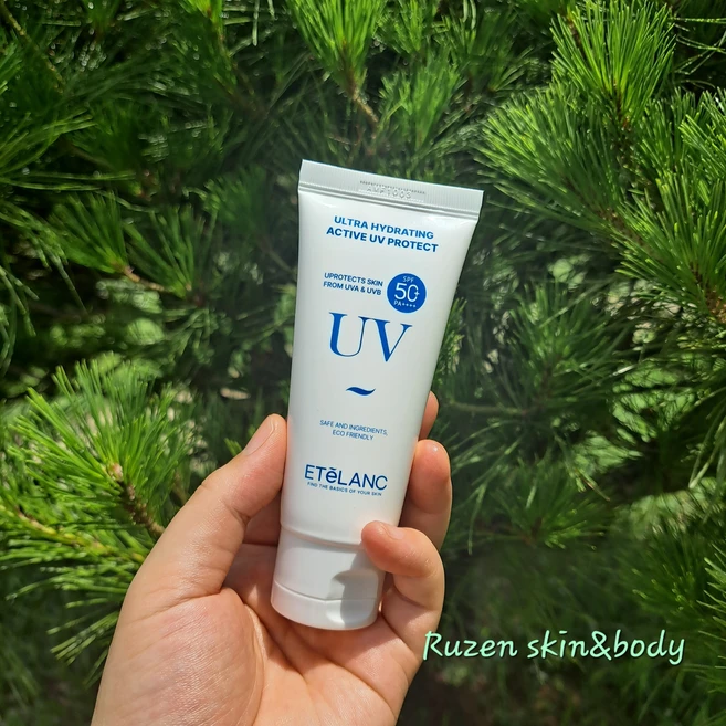 에텔랑 울트라 하이드레이팅 액티브 UV 프로텍트 50ml (물선크림), 1개 - 쿠팡