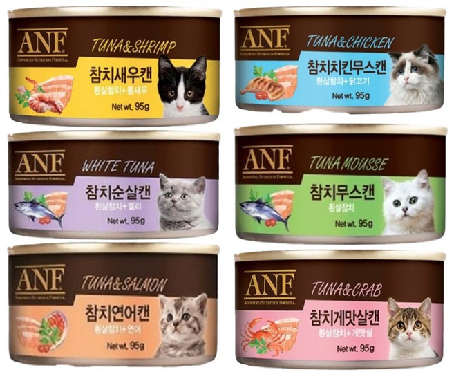 ANF 고양이 캣 캔 95g, 섞어서, 24개