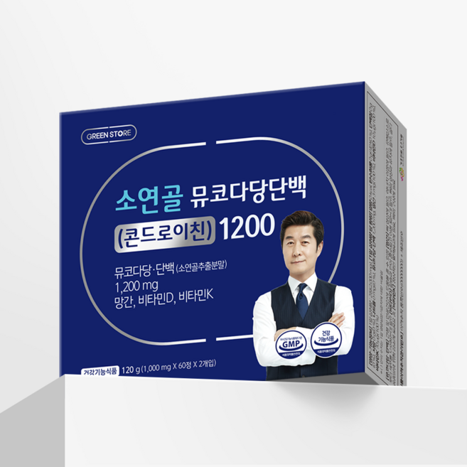 [정품] 그린스토어 소연골 뮤코다당단백 (콘드로이친) 1200, 1개, 120정