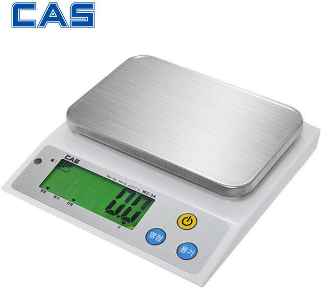 카스 전자저울 CAS WZ-3A 1kg(0.1g) 디지털 주방 베이킹 카페 요리 계량 저울, 1개