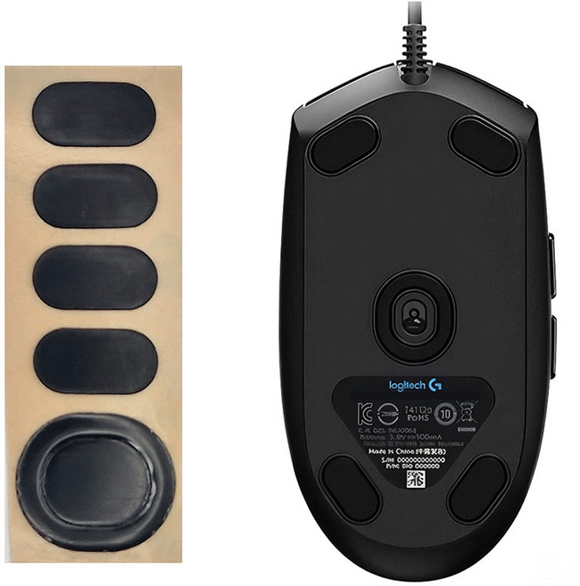 로지텍 마우스 피트 호환 G102 G304 G703 G PRO 지슈라 MX 마스터 애니웨어, 블랙, 로지텍 G102/GPRO 유선