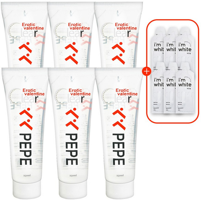 고려티엠 발렌타인 클리어 페페 마사지젤, 250ml, 6개