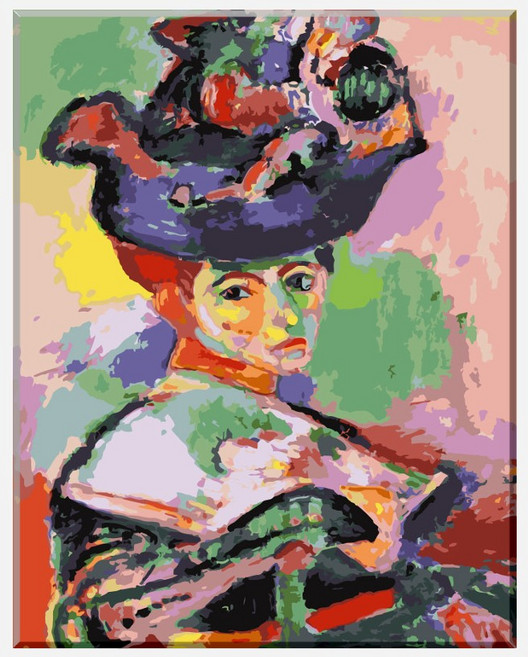 모모픽스페인팅 DIY명화그리기 40x50cm, 앙리마티스 부인, 1개