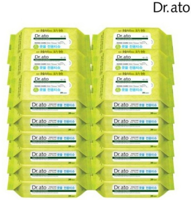 (현대Hmall)닥터아토 손입 전용티슈 20매 36팩, 60g, 36박스