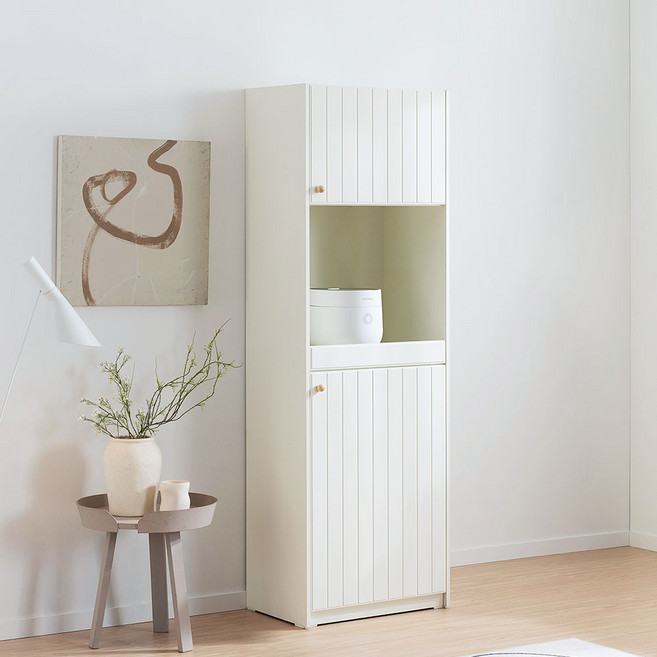 리센트 퐁듀 슬라이딩 레일 키큰 주방수납장 600(일반형), 없음