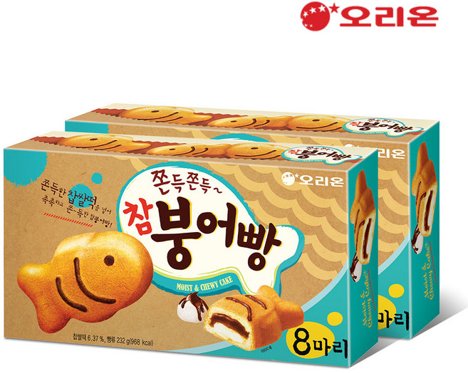 오리온 참붕어빵 8P(232g), 232g, 2개