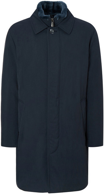 [국내매장정품]닥스 남성 [클리어런스] 네이비 단색 구스다운 트렌치코트