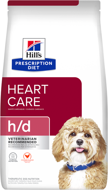 Hill's 希爾思 犬用 h/d 心臟照護處方飼料, 7.98kg, 1個, 心臟護理