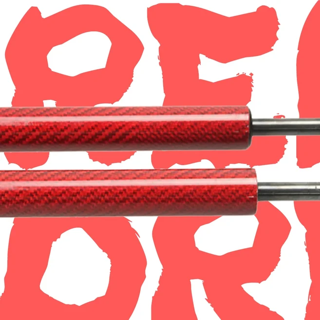 좌석 Arona (KJ7) 용 2pcs 후면 뒷문 댐퍼 2017-현재 SUV 스프링 트렁크 부츠 가스 충전 스트럿츠 포함, 01 CHINA, 03 Red Carbon Fiber