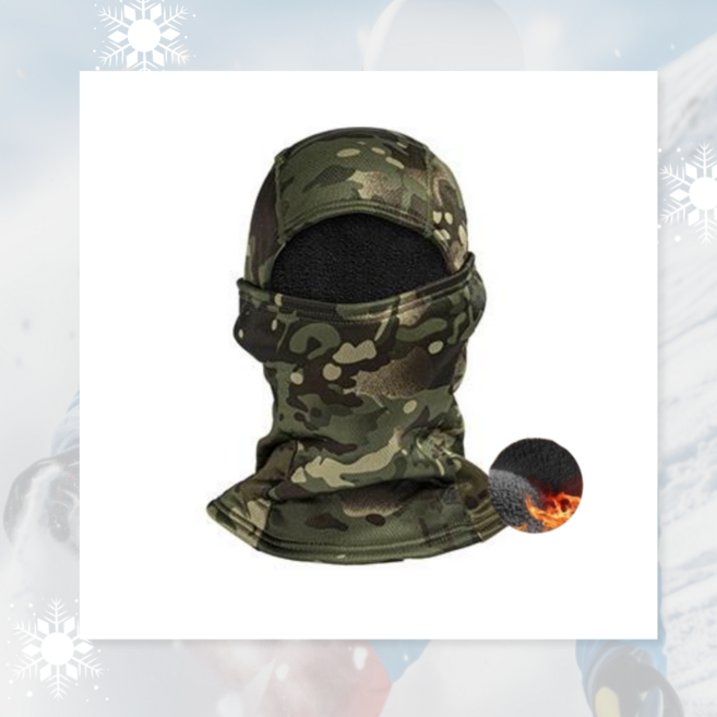 데카스포츠 겨울 바라클라바 방한 넥워머 오토바이 자전거 스키, 그린