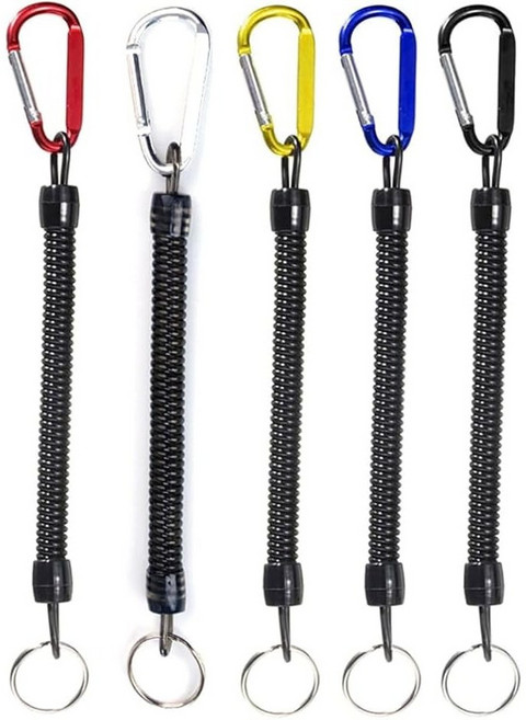 Hqzoomee 스프링줄 세트 다용도 이중고리 스프링줄 12cm 5PCS, 믹스 컬러의