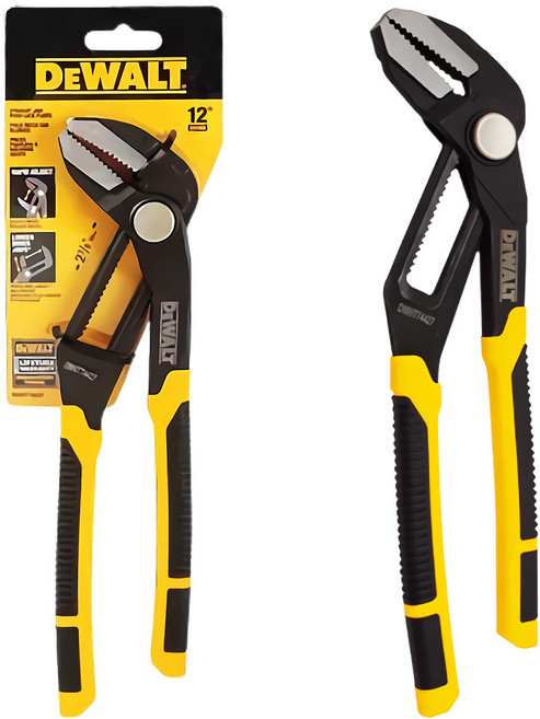 디월트공식대리점 12인치 첼라 직선형 만능 공구 플라이어 DWHT74429, 1개