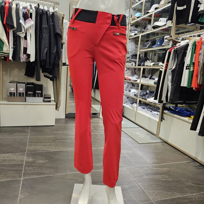 파사디골프 여름 여자밑단 트임 기능성 멋스런 팬츠 여름 시원한 골프 바지 P24MSL555M