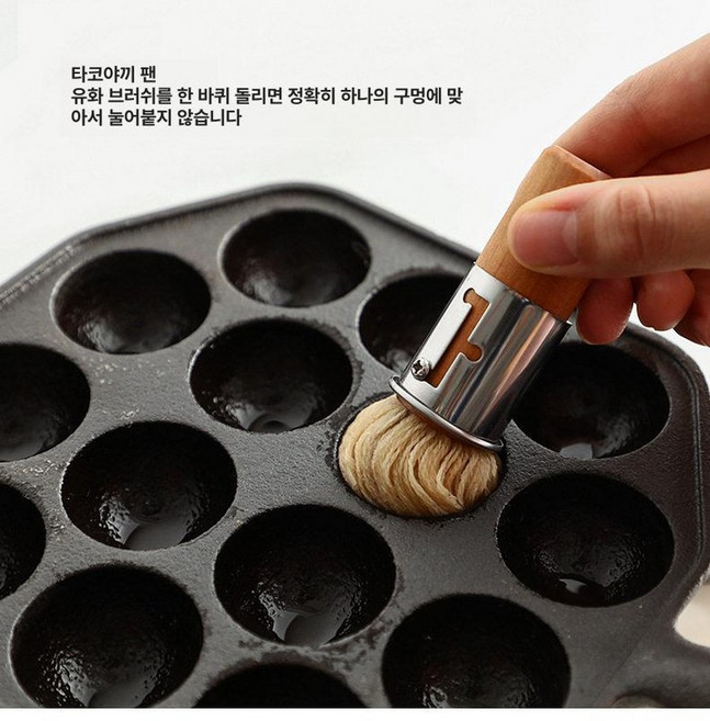 기름솔 시즈닝 코튼 타코야끼 면사오일브러쉬 브러시 먼지 무쇠팬 제거 베이킹, 1개, 2. 면직물선 오일 와이프 2개세트