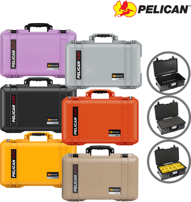 펠리칸 에어 1535 Air 하드케이스 기내용 캐리어 방수 하드케이스, 1개