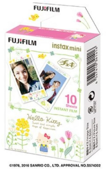 FUJIFILM 富士 instax mini 拍立得底片 (2入/20張/卡通/空白), 1個, 手繪kitty-2入