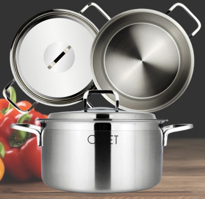 남선 러브송 오브제 스텐 통3중 냄비 양수 26CM, 1개