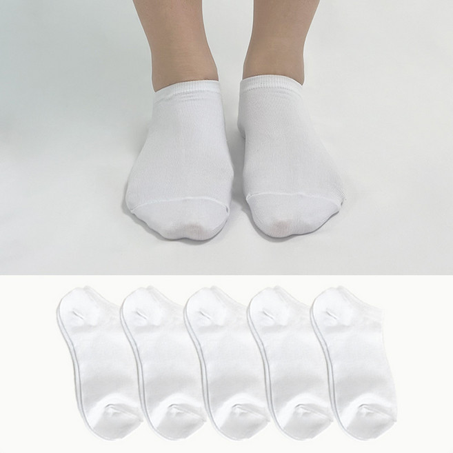 여성 발목 양말 스니커즈 발목 양말 5켤레