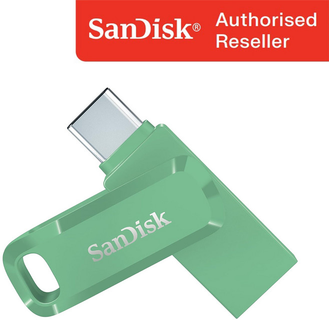샌디스크 USB 메모리 DDC3 그린 C타입 OTG 3.2 대용량, 64GB