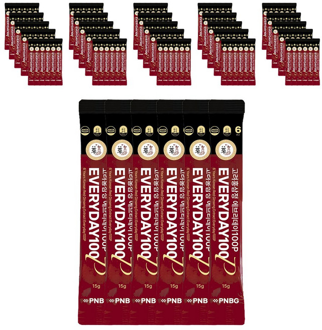 풍년보감 6년근 고려홍삼정 진액 에브리데이100P 홍삼스틱, 15g, 100개