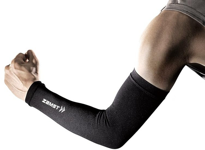 잠스트 (ZAMST) 착압 암 커버 암 슬리브 컴프레션 러닝 (양팔 포함) M 사이즈 블랙 385802, 1개