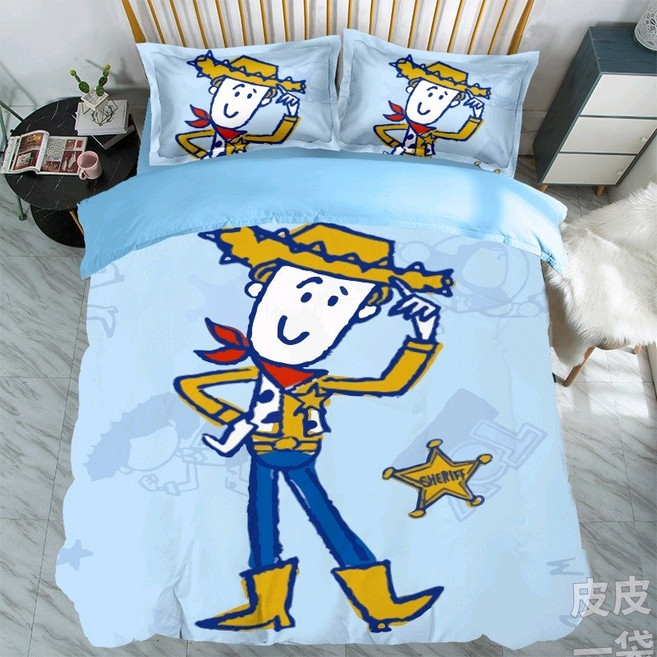 토이스토리 이불 커버 세트 랏소베어 세트 베개 침구, AD