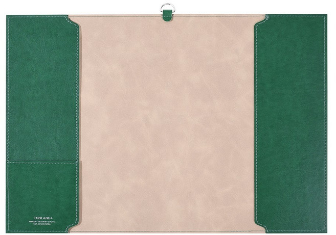 톤랜드 가죽 베이직 북커버, 1개, 딥그린 3사이즈