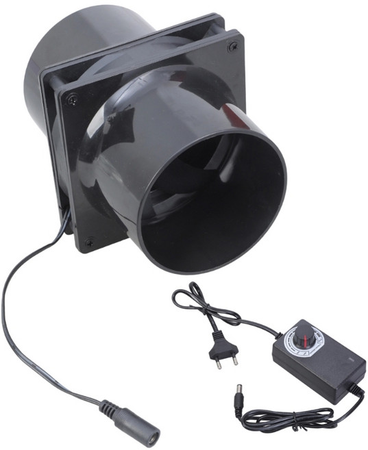 12cm 덕트 팬 강력한 인라인 추출기 팬 12V 덕트 송풍기 실내 공기 배기, 1 set