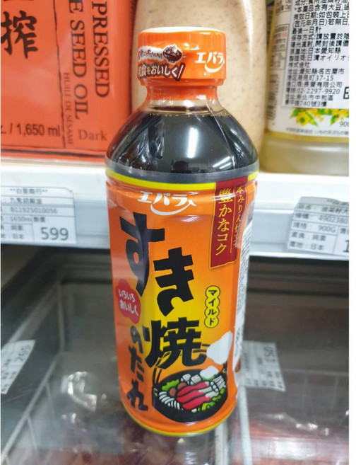EBARA 壽喜燒醬汁 關西風味, 1個, 500ml