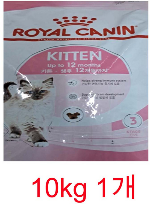 로얄캐닌 키튼 새끼 아기 고양이 사료, 1개, 10kg