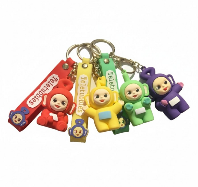 hybe 텔레토비 키링 4종 세트 라부부 몬치치 인형키링, 4종세트, 1개