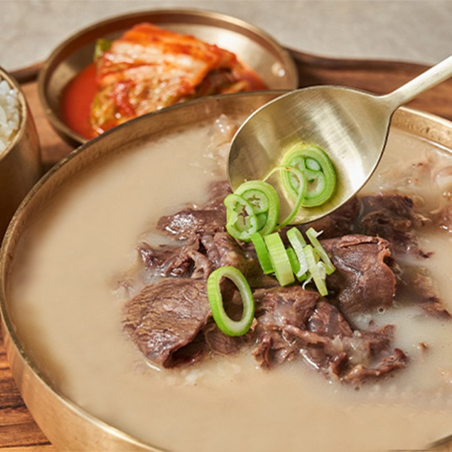 [조옥규] 가마솥 스지듬뿍 한우곰탕 650g 한우스지+한우사태+진한 진국, 4개