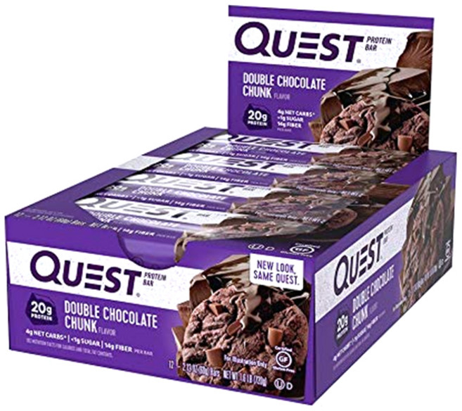 QUEST NUTRITION 蛋白棒 雙倍巧克力口味 12條入, 720g, 1盒