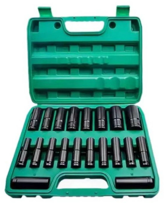 tinduo 롱 복스알 세트 육각 소켓 비트 1/2 20PCS, 1세트