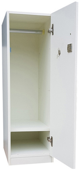 sy가구 폭40cm 사물함 개인 옷걸이 수납용 사무실 체육관 탈의장 캐비넷, 1단, 화이트(연한미색)하부장