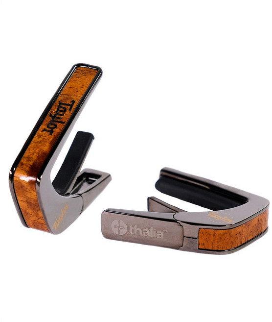 Thalia Capo Taylor 聯名款 頂級 移調夾 公司貨, 1個, Hawaiian Koa+Logo,24K金