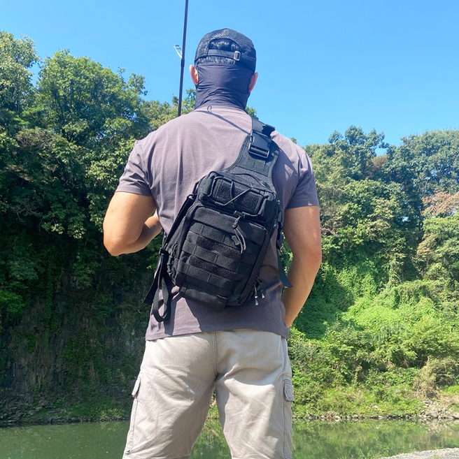 루어가방 배스낚시 쏘가리 에깅 바다낚시 워킹루어가방, 블랙