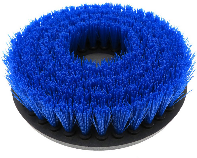 다용도 전동 청소솔 청소기 욕실 화장실 드릴 청소 중공 M14 스레드 카펫 주방 자동차 청소용 6 인치 파워 스크러버 브러시 1 개, without adapter, blue, 1개