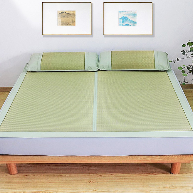 Fowod 왕골돗자리 여름 돗자리 매트 제사 제례 침대, 왕골 돗자리 자수