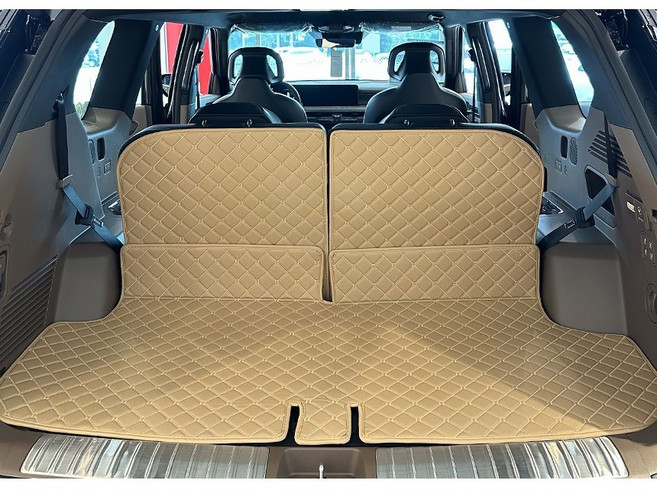 몬스터매트 SUV 맞춤형 트렁크매트 차박매트 스포티지NQ5 싼타페MX5 투싼NX4 쏘렌토MQ4 LX3디올뉴팰리세이드, 등받이+트렁크, 아이보리, 기아 EV6(21~현재)/단일모델