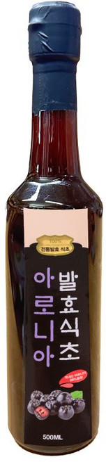 국내산 아로니아로 만든 수제 발효 식초 500ml 5년이상숙성 액, 1개