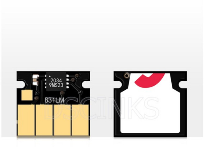 HP 라텍스 L360 L365 L330 310 315 330 335 360 365 370 560 570 110 115 프린터 용 HP 831 카트리지 칩 최, 03 1PC-BK