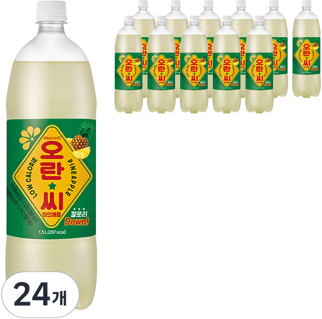 오란씨 파인애플, 1.5L, 24개