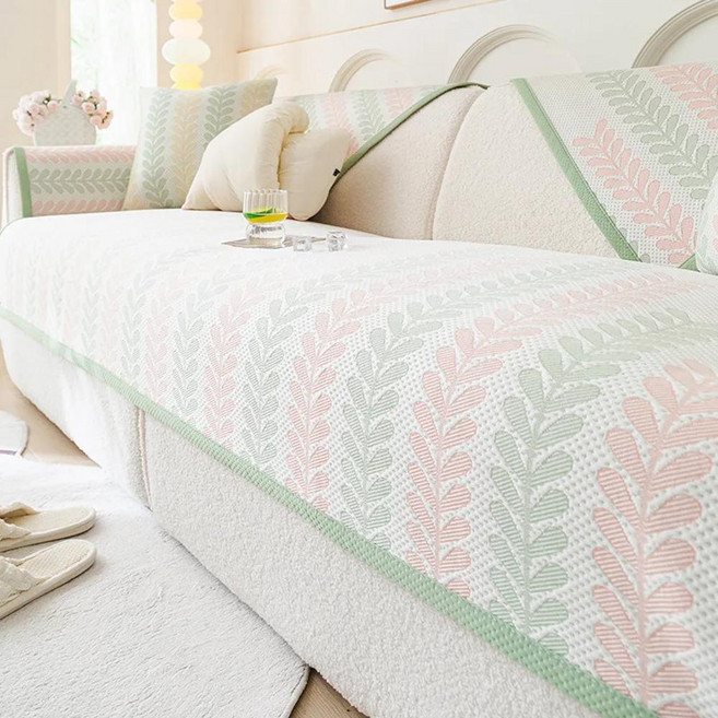 여름 얼음 실크 소파 담요 거실 통기성 커버 수건 가구 수호자, 08 E 70x180cm 1pc, 1개, 색상: 4. 2 / 사양: O. 70x180cm