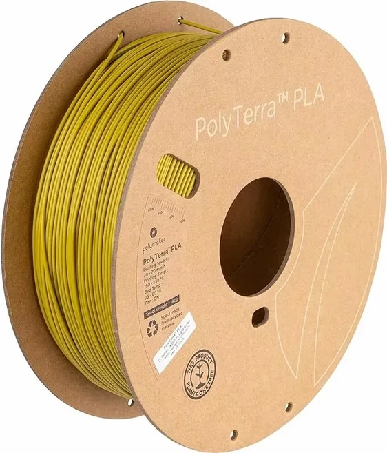 폴리테라 PLA (판크로마 매트) 폴리메이커 필라멘트 1.75mm 1kg 고속 및 쉬운 인쇄를 위한 무광 마감 (구형, 20 army light green