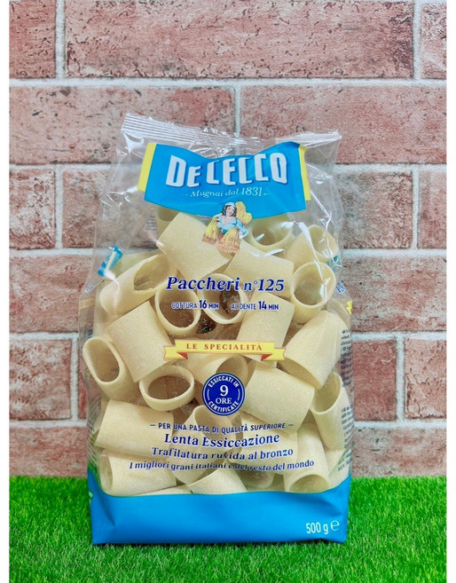 DE CECCO 得科 Paccheri 大水管麵 N.125 義大利麵, 1個