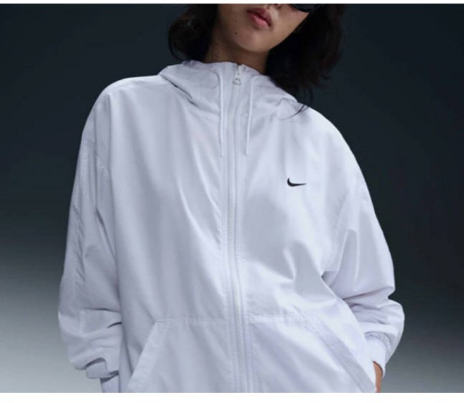 나이키 여성 루즈 바람막이 우븐 재킷 UV차단 후드집업 자외선 차단 간절기 점퍼