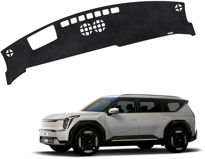 EV9 DUB 논슬립 벨벳 대쉬보드커버, 23년6월~/HUD유/센터유/KK278