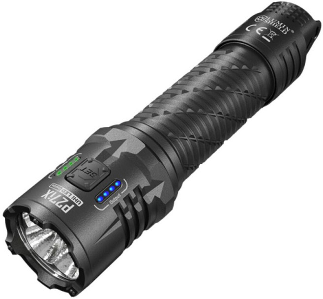 NITECORE P27iX 可變光形戰術手電 5000流明 430米遠射, 黑色, 1個